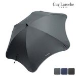 Guy Laroche Premium 6K Long Umbrella | Petal-Curved Design | Lightweight FRP Windproof Frame | 70cm Large Coverage | Black, Navy, Gray